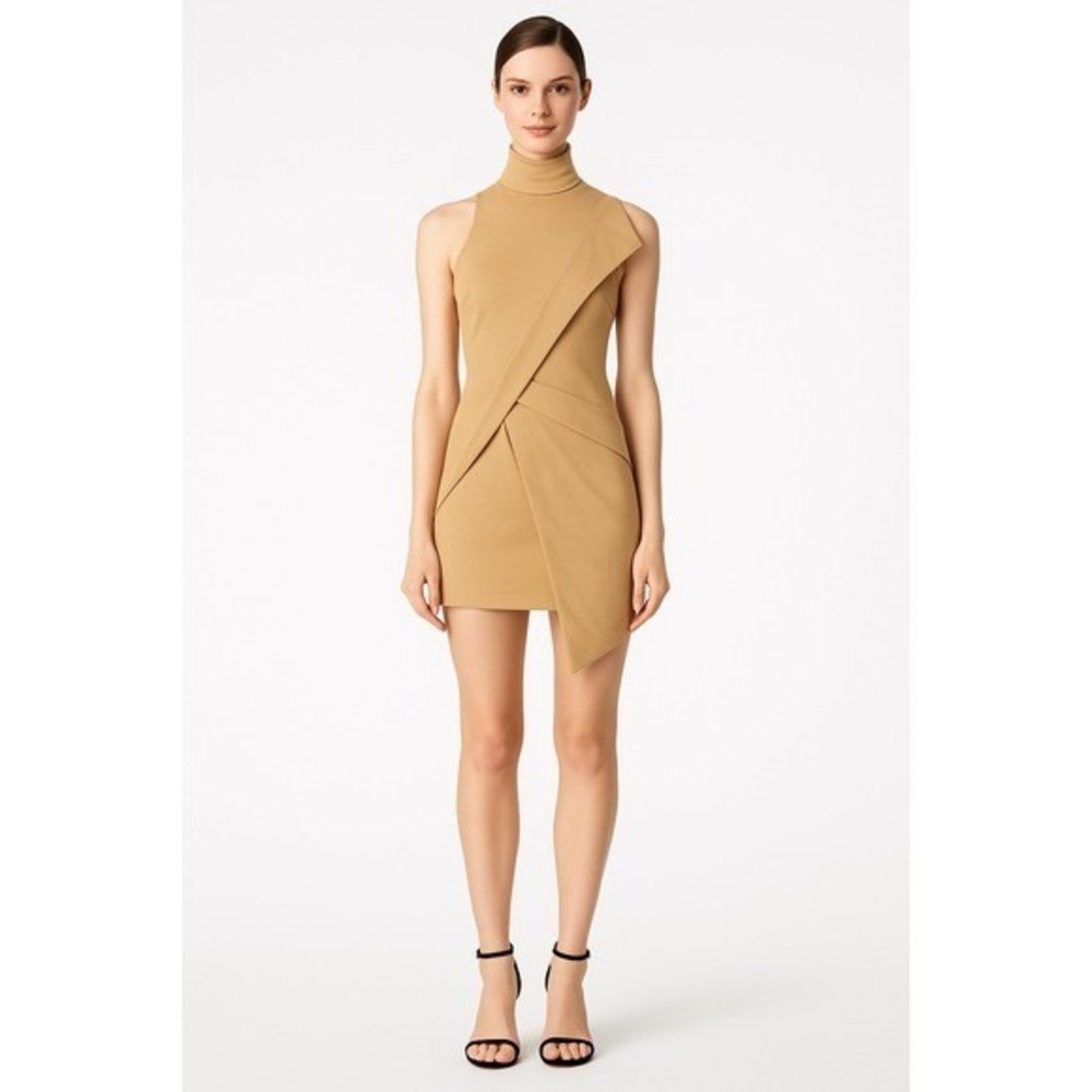 AQ/AQ Lorelai Dress Sleeveless Mock Neck Mini Cocktail Party Dress Size US 4